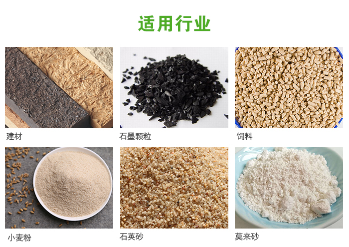 高頻振動篩主要用于化工，建材，石墨顆粒，飼料，小麥粉，石英砂，豆?jié){，果汁等各種物料的干法、濕法篩分、分級、脫水，過濾。